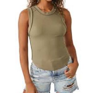 We The Free Olive Tank Top